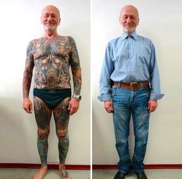 Tattoo tatuaje old people elder Cultura Inquieta26