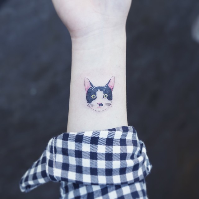 Cat tattoo gato tatuaje5
