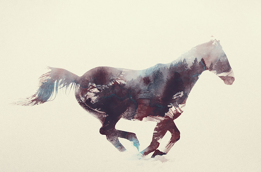 double-exposure-animal-photography-Andreas Lie doble exposicion17
