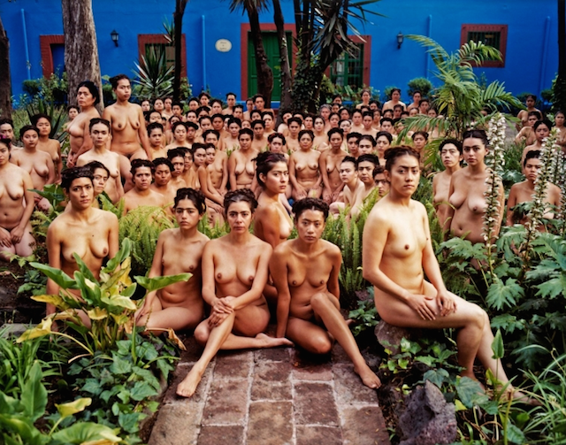 Fotografía de Spencer Tunick en una de sus instalaciones.