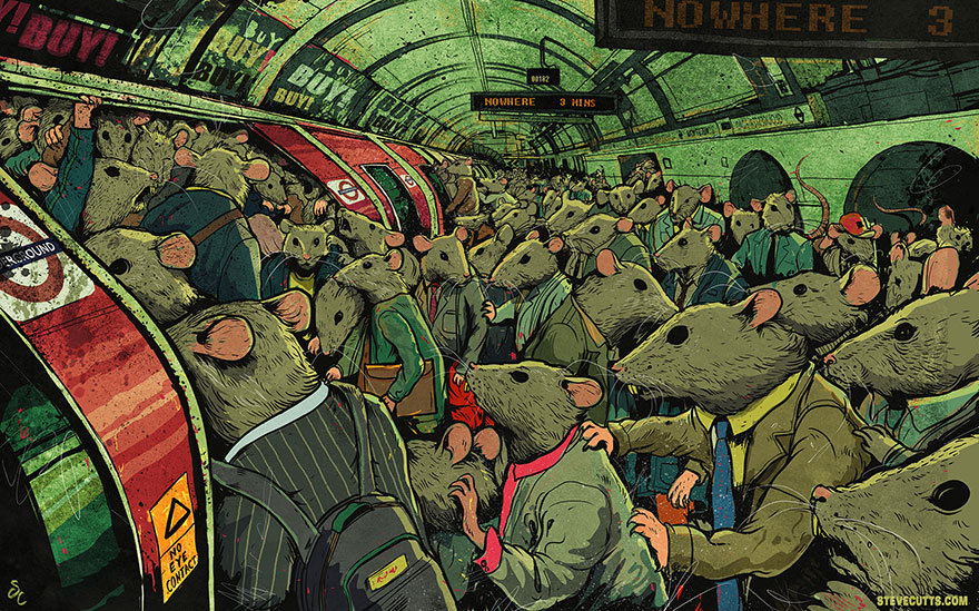 Steve Cutts consumismo Cultura Inquieta5