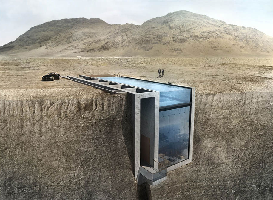 Casa Brutale acantilado