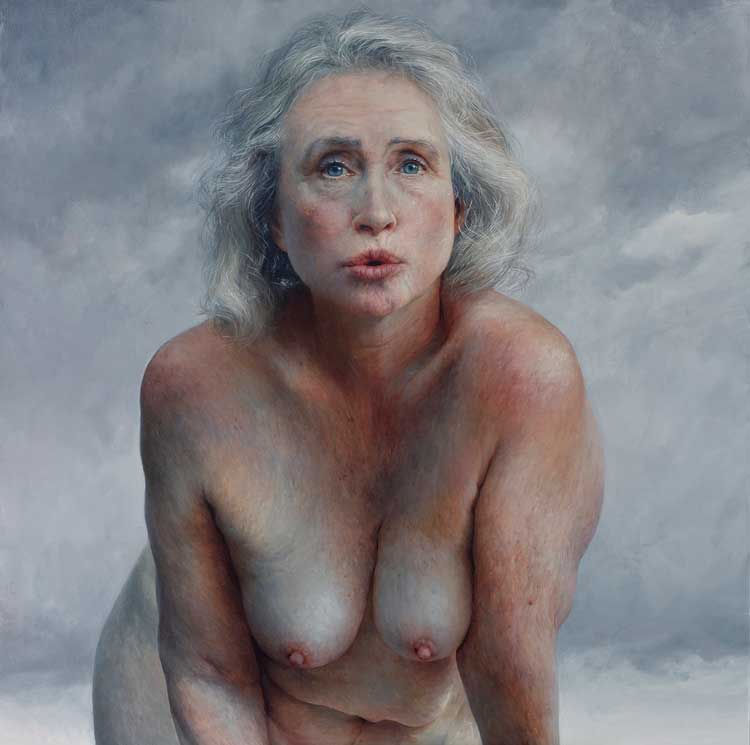Pintura de una mujer desnuda por la pintora Aleah Chapin