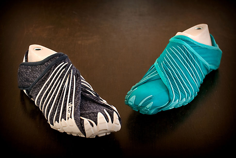 Furoshiki zapatillas envueltas4