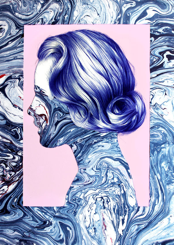 Ilustraciones a bolígrafo de Nuria Riaza