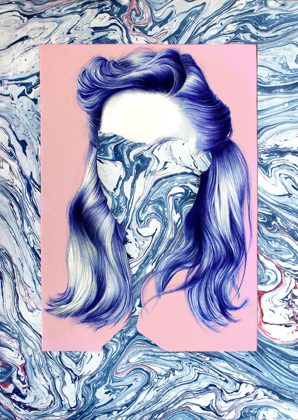 Ilustraciones a bolígrafo de Nuria Riaza
