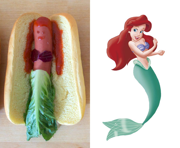 Princess princesa Disney hot dog perrito caliente