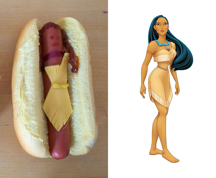 Princess princesa Disney hot dog perrito caliente2