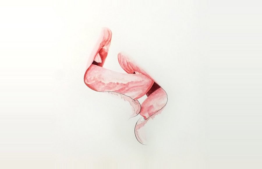 Sexual Healing Oscar Delmar, ilustración de labios besandose