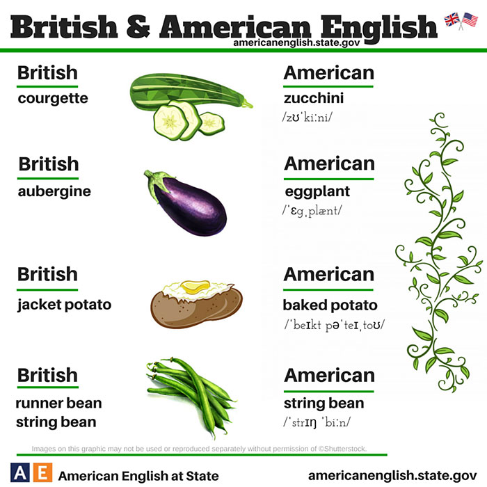 british american language