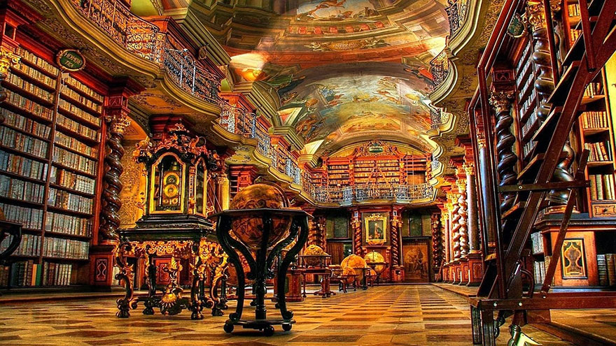 library biblioteca Praga Prague6