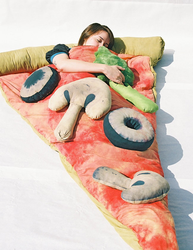 pizza sleeping bag saco de dormir4