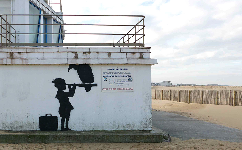 Banksy Syria migrant steve jobs6