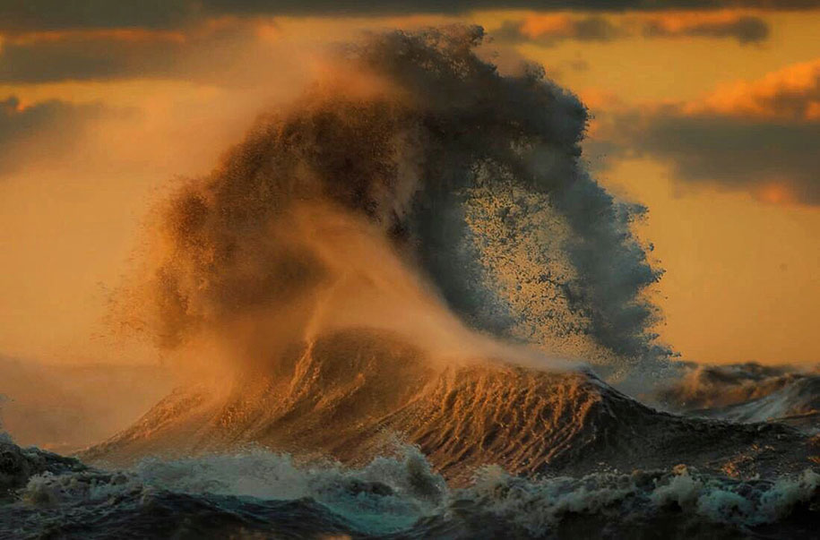 Dave Sandford Lake Erie waves 2