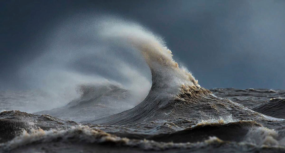 Dave Sandford Lake Erie waves 3