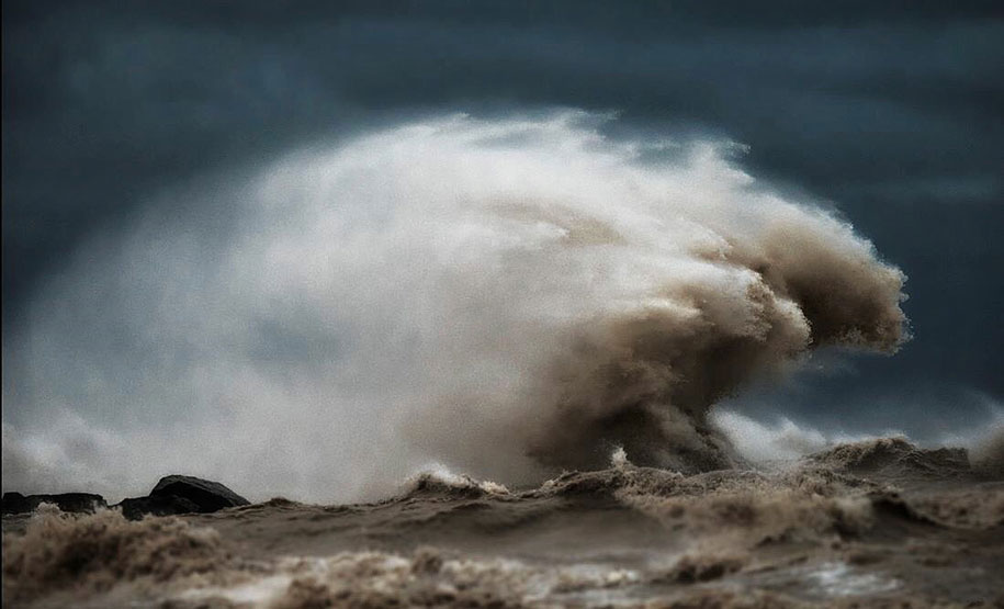 Dave Sandford Lake Erie waves 9
