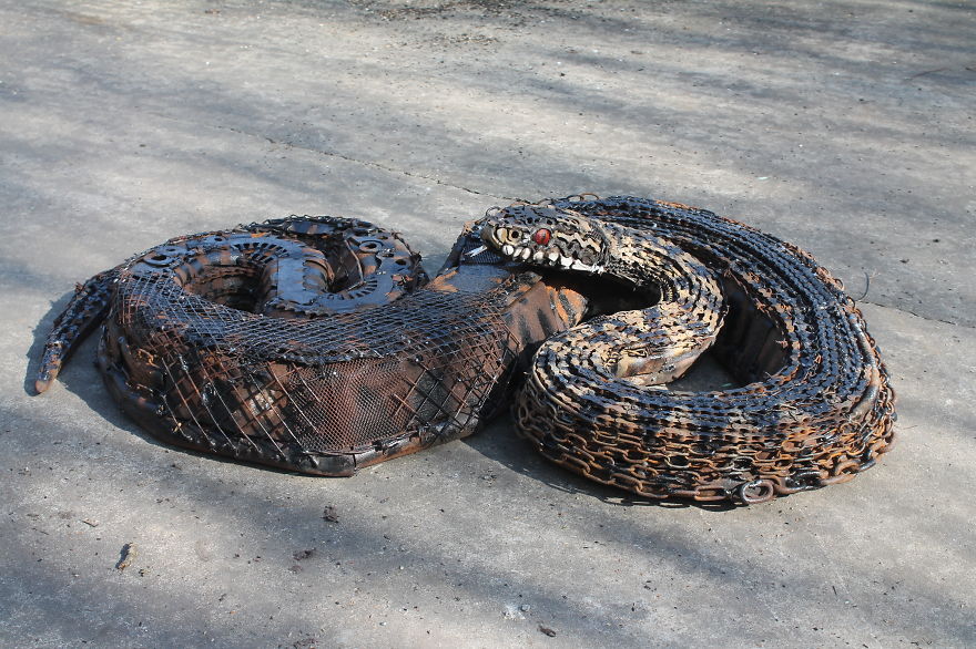 JK Brown Scrap Metal Animals 8