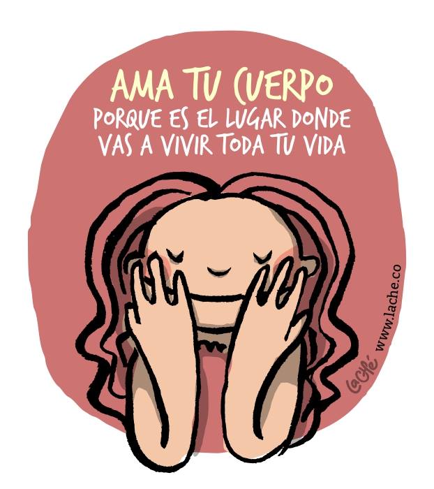 Ilustración de la ilustradora colombiana La Ché, Cecilia Ramos, humor, viñetas