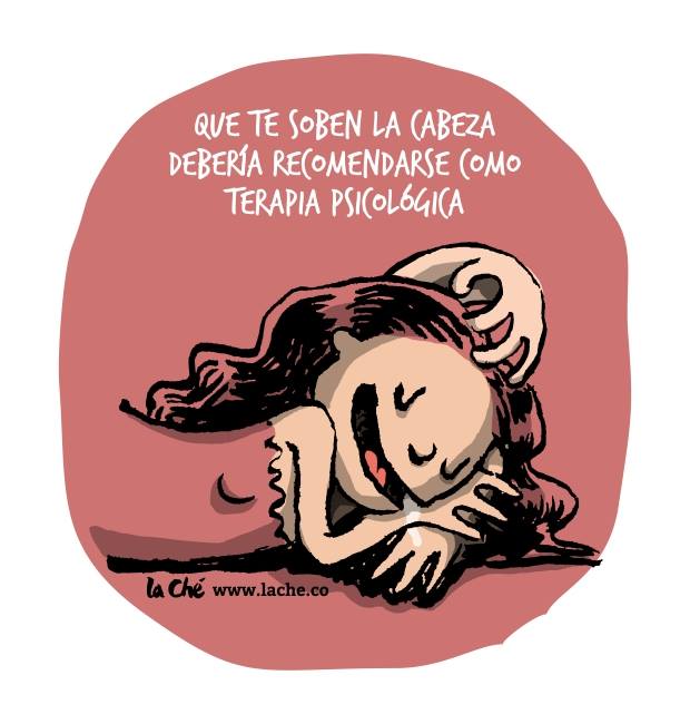 Ilustración de la ilustradora colombiana La Ché, Cecilia Ramos, humor, viñetas