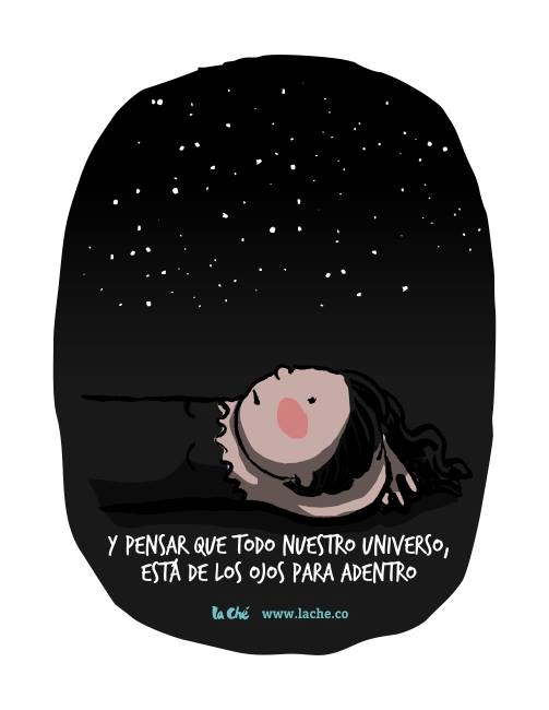 Ilustración de la ilustradora colombiana La Ché, Cecilia Ramos, humor, viñetas