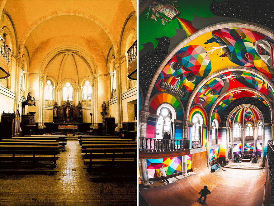 Okuda San Miguel skate iglesia church Llanera Asturias 12