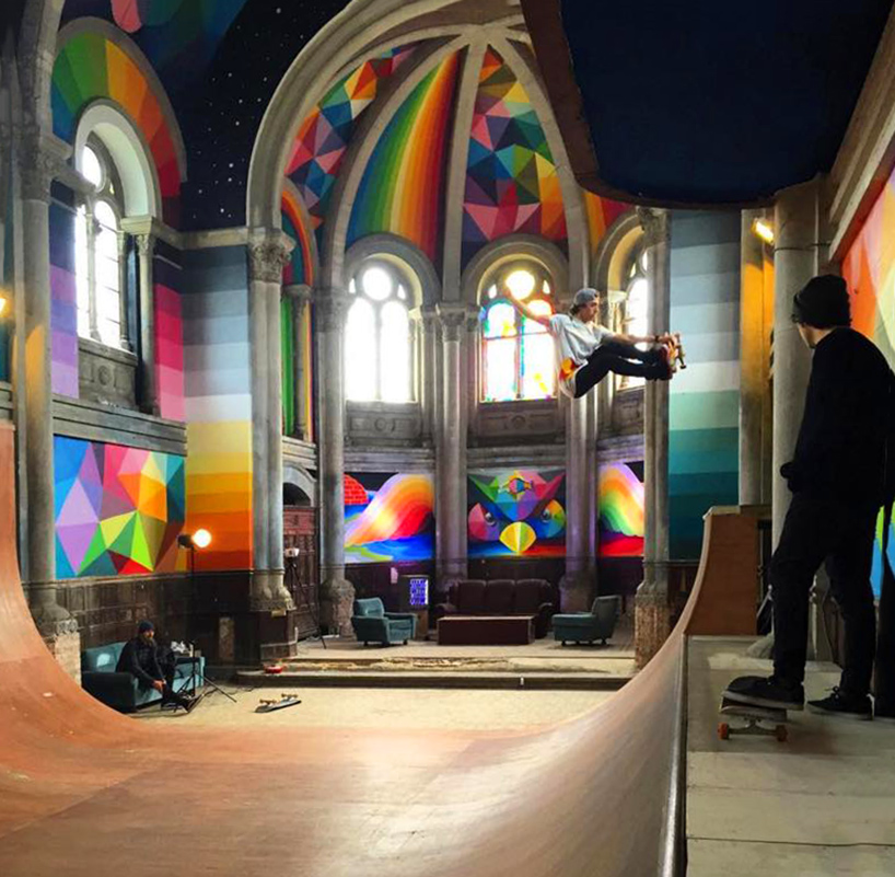 Okuda San Miguel skate iglesia church Llanera Asturias 8