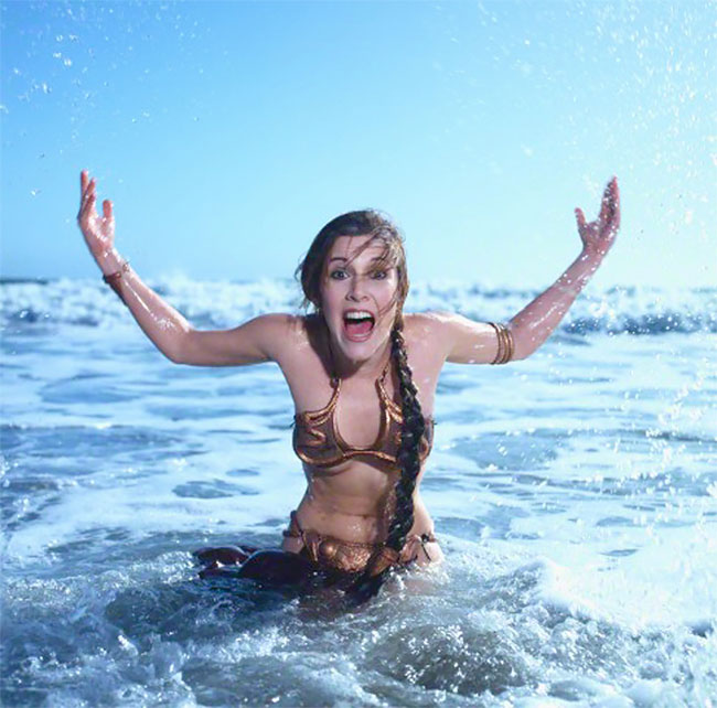 Return Of The Jedi Carrie Fisher star wars vintage 3