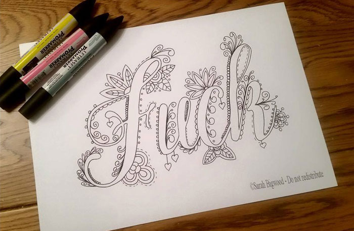 Swear Words Coloring Book