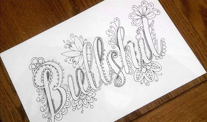 Swear Words Coloring Book12