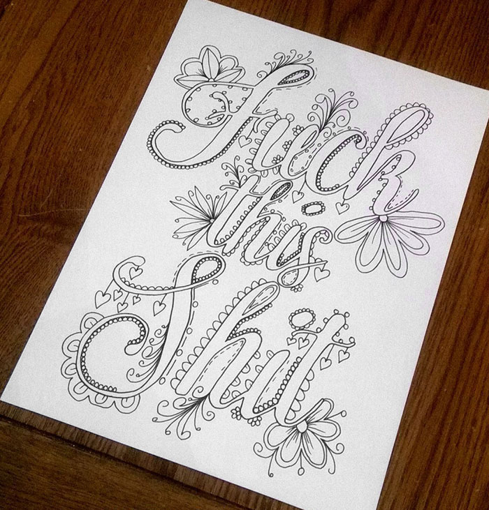 Swear Words Coloring Book4