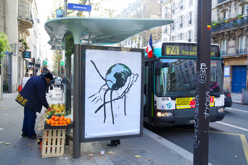 brandalism protest Paris