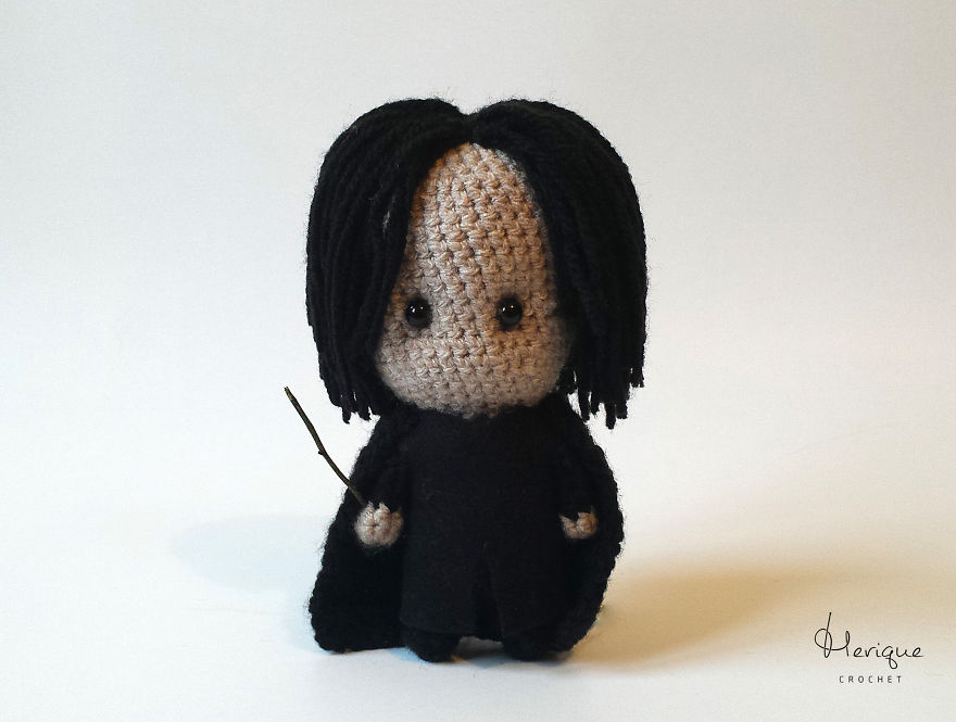 David Bowie Alan Rickman merique crochet4