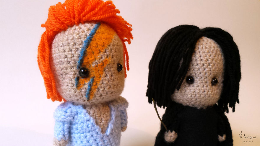 David Bowie Alan Rickman merique crochet6