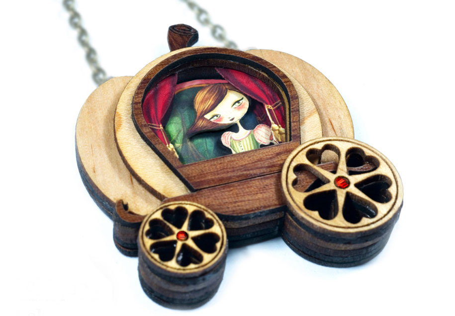 Fairy Tale Necklaces With Tiny Scenes Inside7