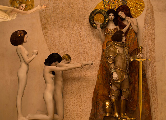 Inge Prader Gustav Klimt LifeBall Vienna8