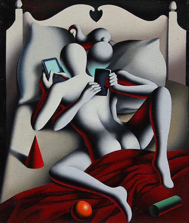 Satirical Illustrations Addiction to Technology3