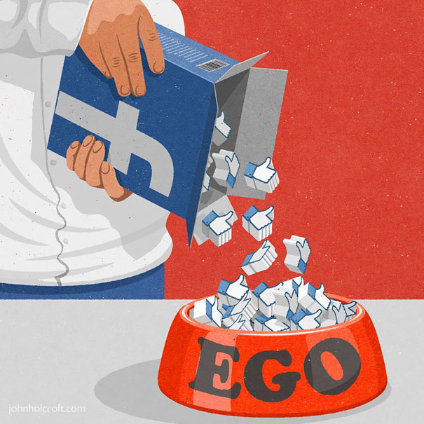 Satirical Illustrations Addiction to Technology4