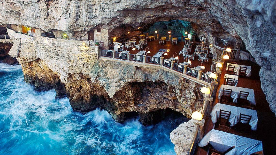 the most beautiful restaurant Grotta Palazzese Cultura Inquieta