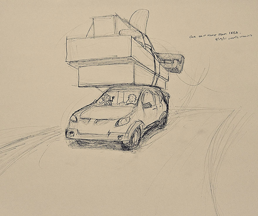 365 days drawing challenge love illustrations marriage curtis wiklund16