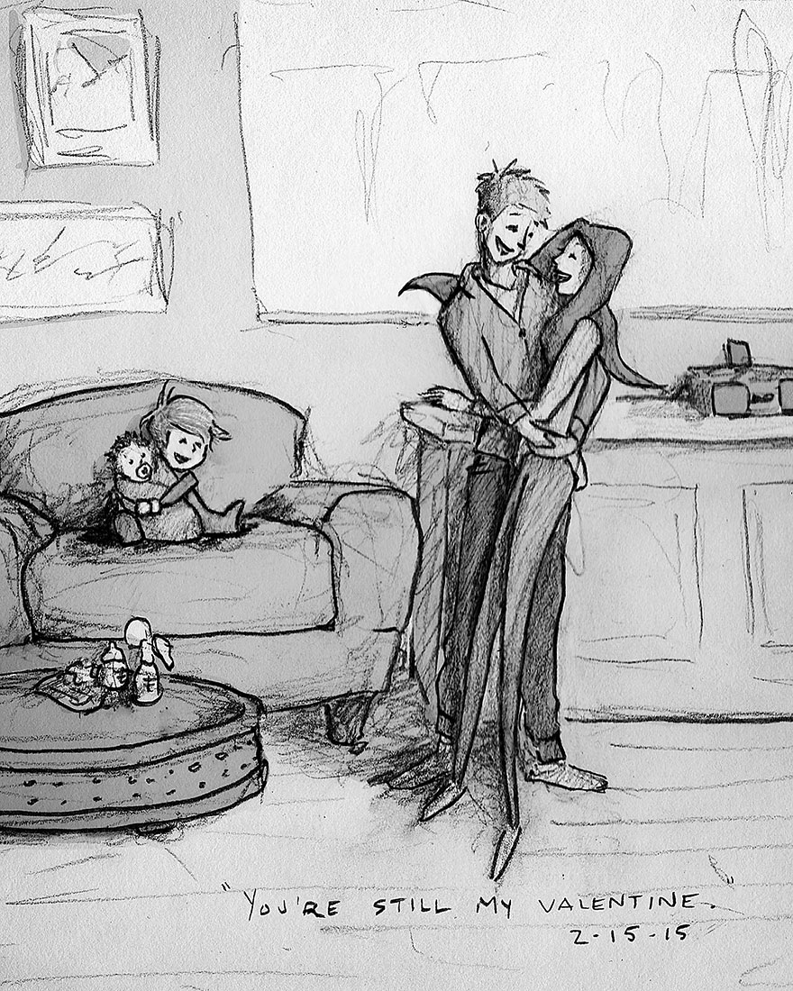 365 days drawing challenge love illustrations marriage curtis wiklund7