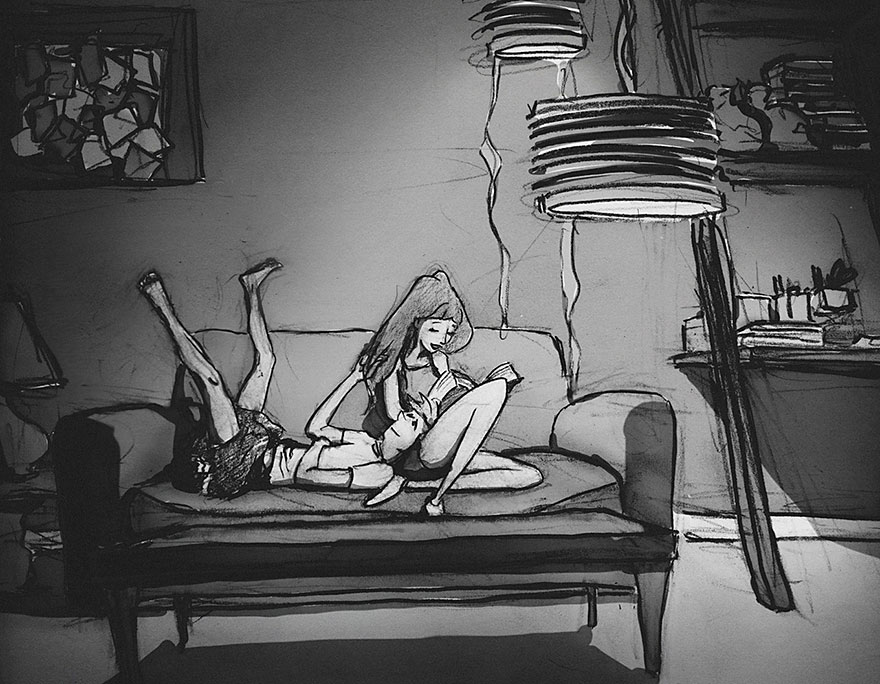 365 days drawing challenge love illustrations marriage curtis wiklund9