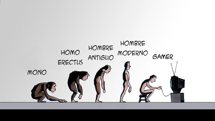 Darwin Evolution satirical illustration12