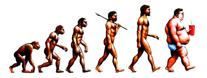 Darwin Evolution satirical illustration15