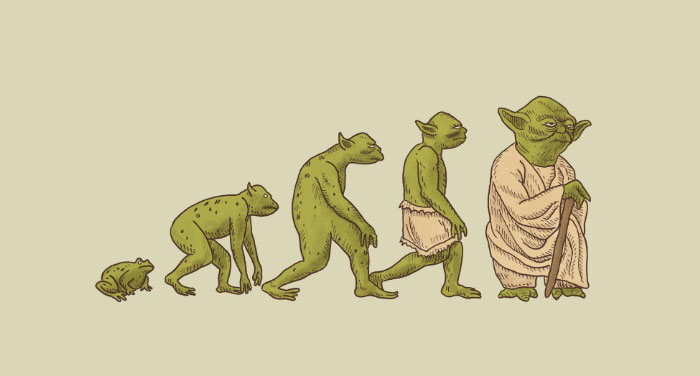 Darwin Evolution satirical illustration7