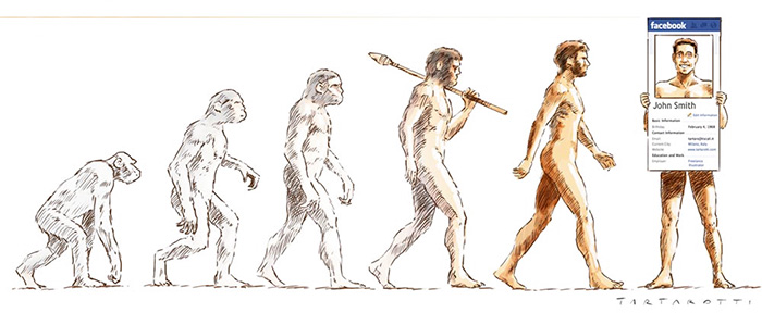 Darwin Evolution satirical illustration9