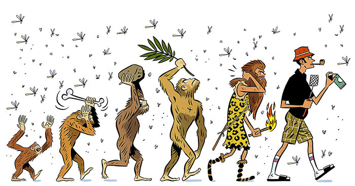 Darwin Evolution satirical illustration 19