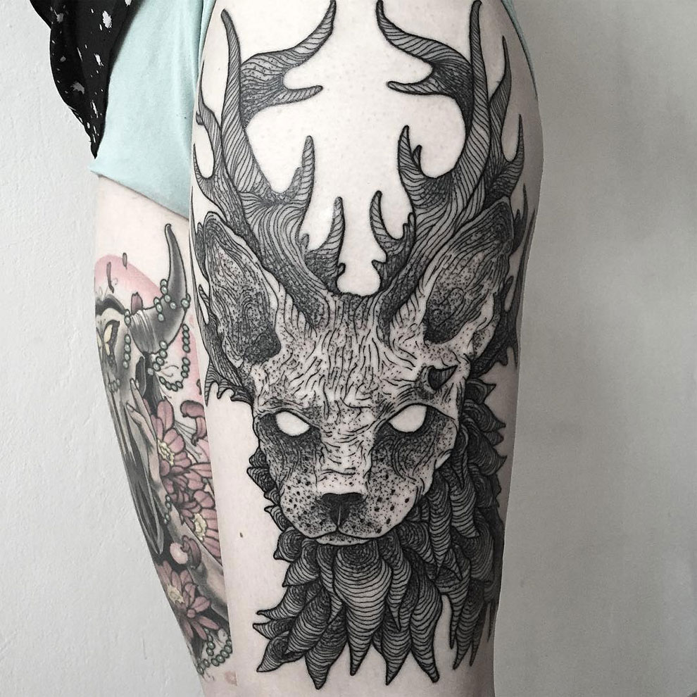 Parvick Faramarz blackwork tattoos28