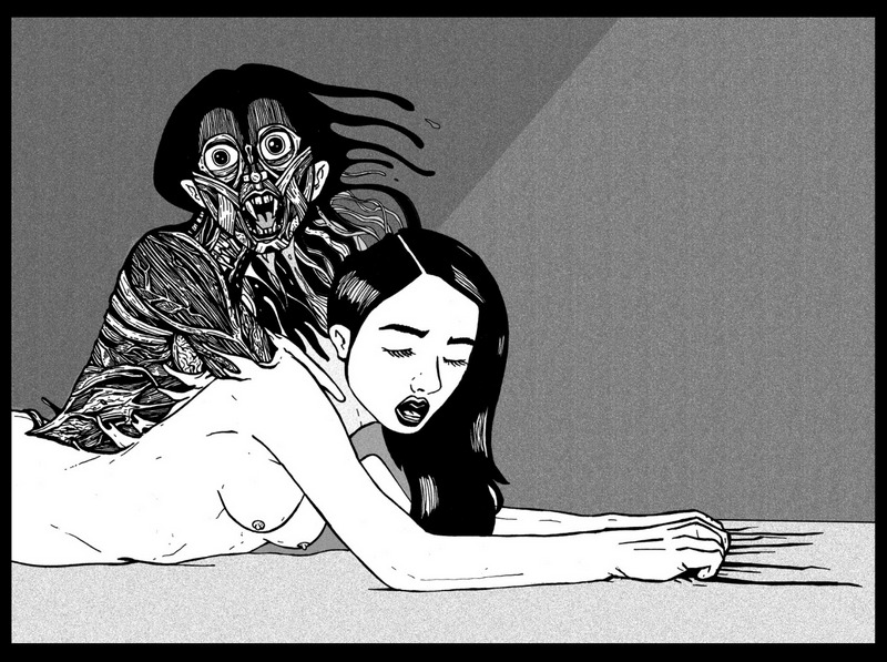 Tengu Guro NSFW disurbing art controversial gore art11