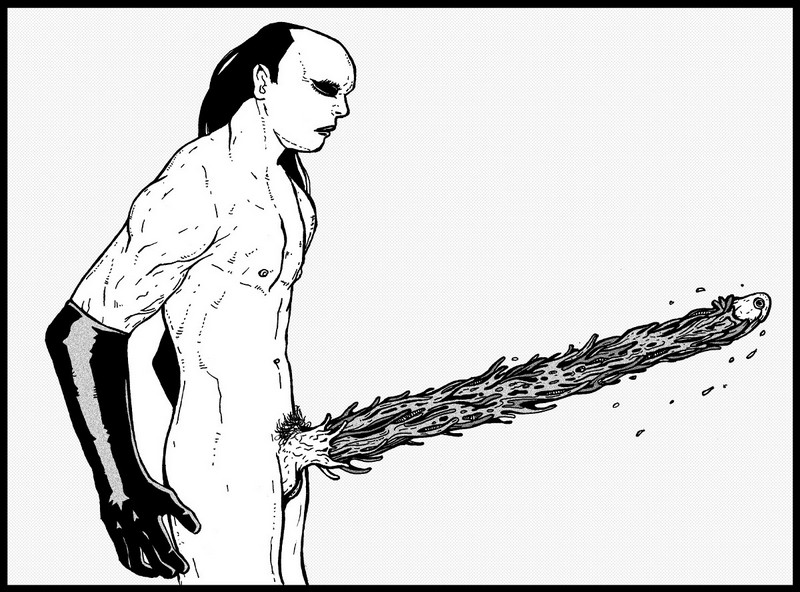 Tengu Guro NSFW disurbing art controversial gore art15