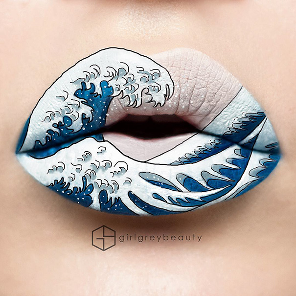 Andrea Reed lips art makeup